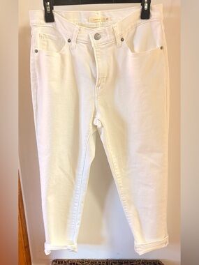 Levi's Women's Cropped White Denim Jeans 30